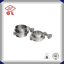 Aço inoxidável sanitária Tri Clamp com ferrolho longo Ss304 Ss316 Sanitary Clamp União